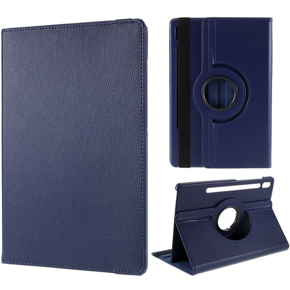 Case for Samsung Galaxy Tab S9 / S8 TB330FU 10.95", Rotating 360, dark blue