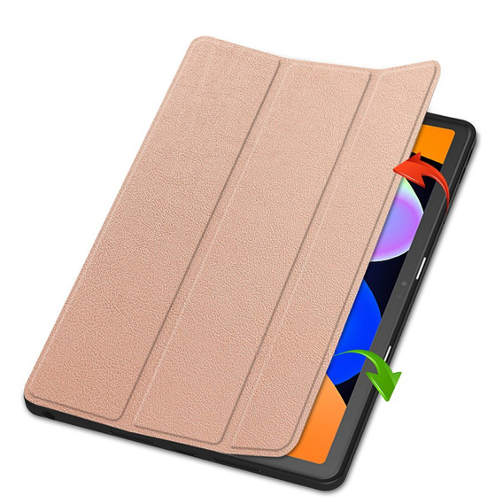 Case for Lenovo Idea Tab 11" 2025 TB336FU TB336ZU, stand, Smartcase with stylus holder, rose gold