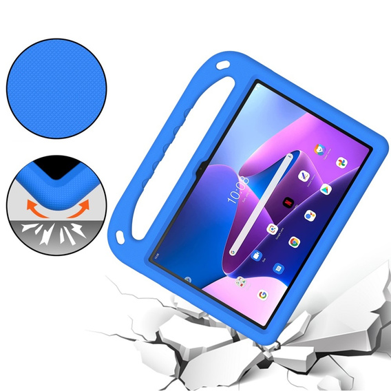 Children's Case for Lenovo Tab M10 10.1 Gen 3, Children's Case with Holder, blue