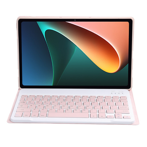 Case + keyboard Xiaomi Pad 5/5 Pro, pink rose gold