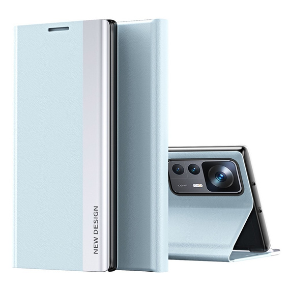 Flip case for Xiaomi 12T / 12T Pro, Side Magnetic, blue