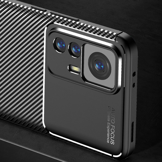 Case for Xiaomi 12T, Carbon Gel, black