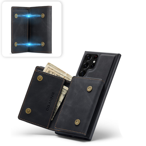 Case for Samsung Galaxy S22 Ultra 5G, DG.MING 2in1, black