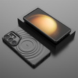 Case for Samsung Galaxy S25 Ultra, Ripple Kickstand, for MagSafe, black