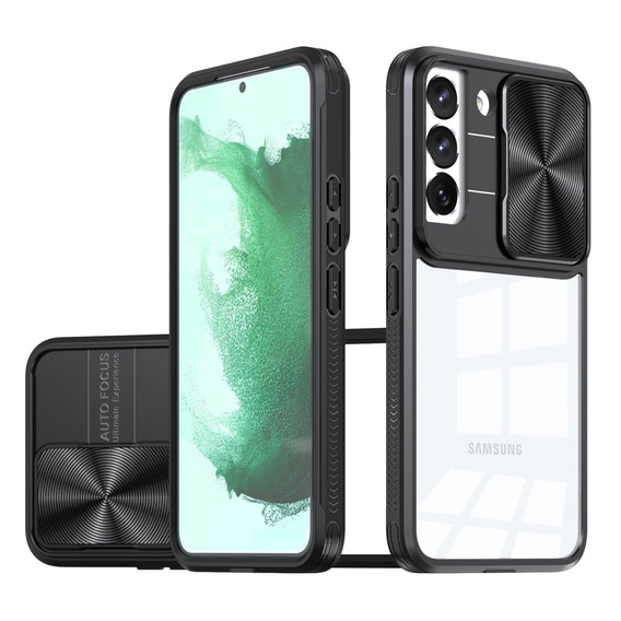 Case for Samsung Galaxy S22, Slide Camera, black