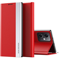 Flip case for Xiaomi Poco X5 Pro 5G / Redmi Note 12 Pro, Side Magnetic, red