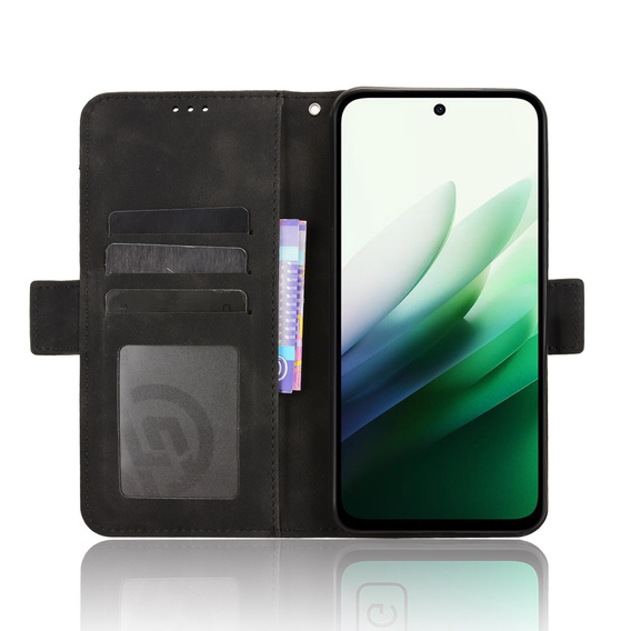 Flap case for Xiaomi Redmi 15 5G / 4G, Card Slot, wallet, black