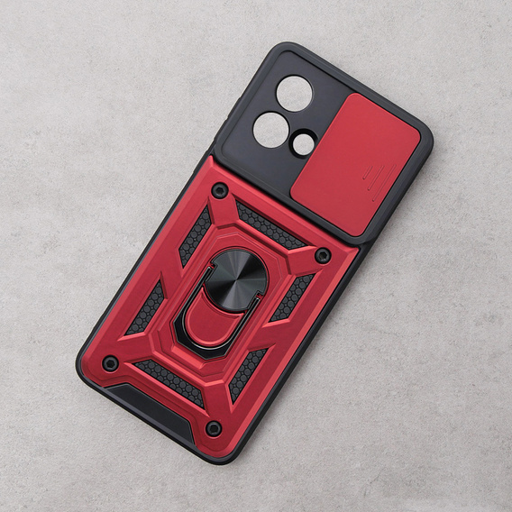 Case for Motorola Moto G84 5G, CamShield Slide, red