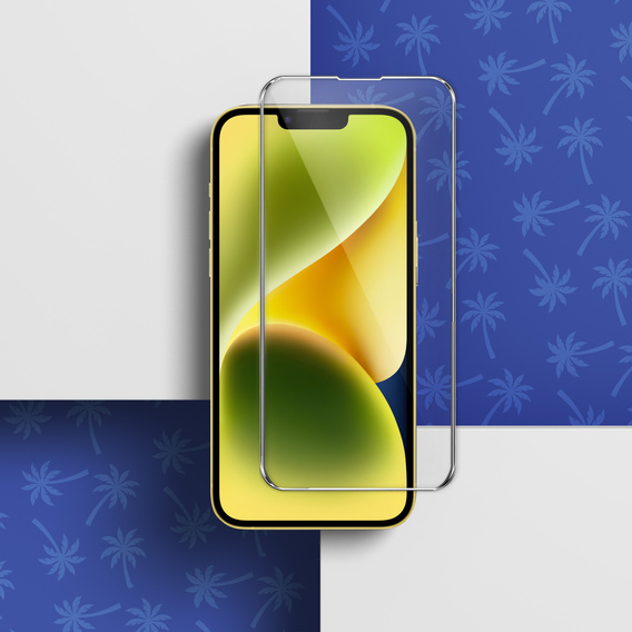 Diamond Palm Tempered Glass for iPhone 14