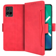 Flip case for Vivo Y21/Y21s/Y33s, Card Slot, red