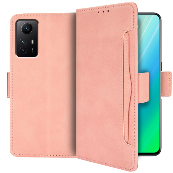 Flip case for Xiaomi Redmi Note 12S, Card Slot, pink