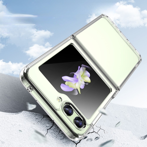 Case for Samsung Galaxy Z Flip 5 5G, Fusion Hybrid, transparent