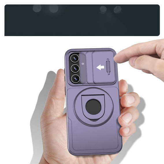 Case for Samsung Galaxy S23 FE, Military Magnet, for MagSafe, purple