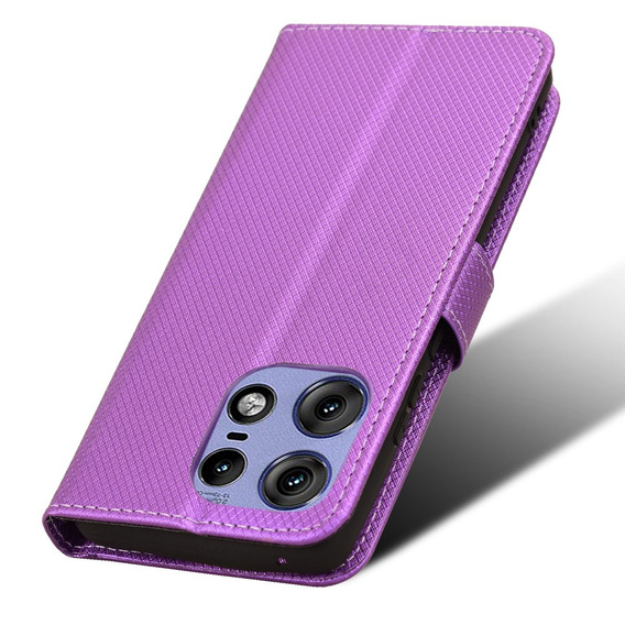Flip case for Motorola Edge 50 Pro, Wallet Smart Magnet, purple