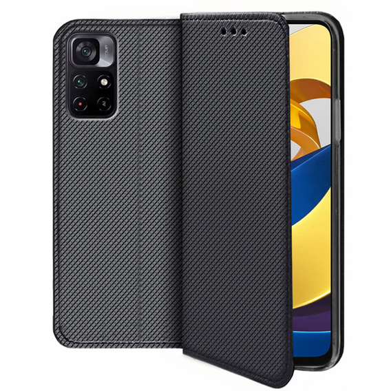 Flip case for Xiaomi Poco M4 Pro 5G / Redmi Note 11S 5G, Wallet Smart Magnet, blue