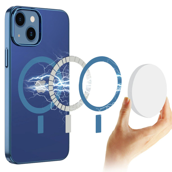 Case for iPhone 13, ERBORD Hybrid MagSafe Case, blue