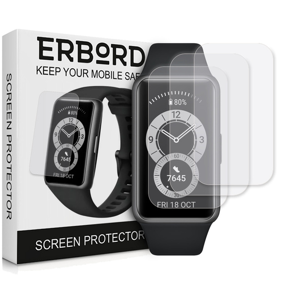 3x ERBORD hydrogel film for Huawei Band 6