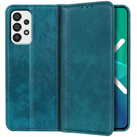 Flip case for Samsung Galaxy A33 5G, Split Leather, blue