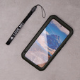 Love Mei Case for Samsung Galaxy A54 5G, armored with glass, green