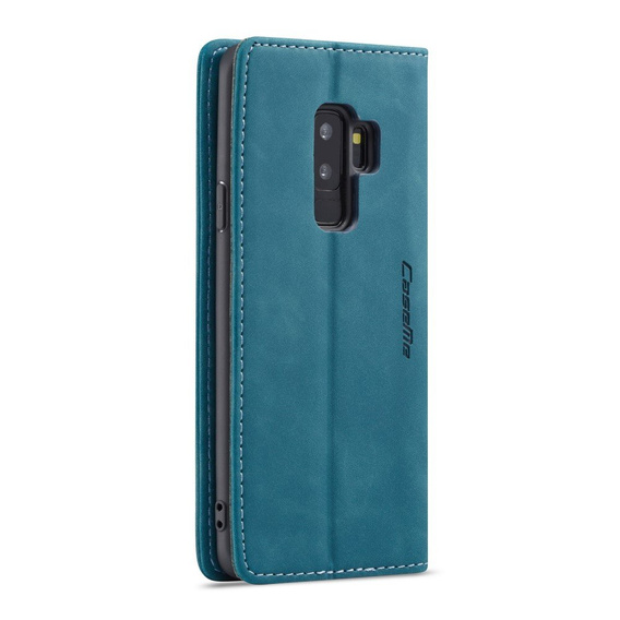CASEME case for Samsung Galaxy S9 Plus, Leather Wallet Case, blue