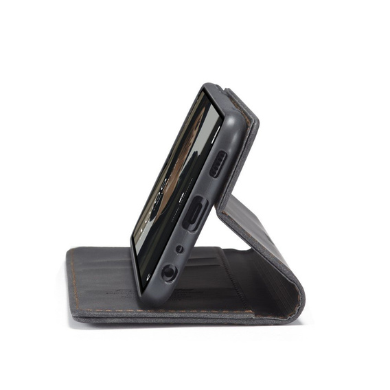 CASEME case for Samsung Galaxy A32 5G, Leather Wallet Case, black