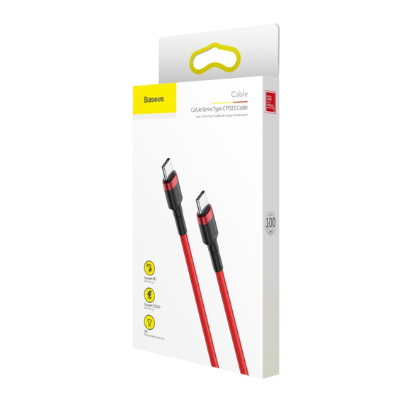 Baseus Cafule PD 2.0 USB-C – USB-C 1.0 m 60 W cable for devices with a USB-C port