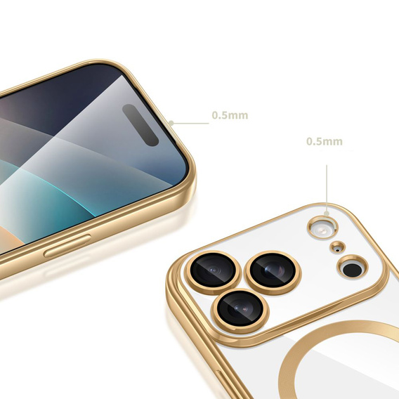 Magnetic case with lens protection for iPhone 17 Pro Max
