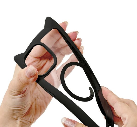 Case for iPhone 11, for MagSafe, Cute Cat, black + Screen Glass