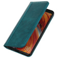 Case for Samsung Galaxy A55 5G, Wallet Litchi Leather, green