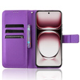 Flip case for Oppo Reno 12, Wallet Smart Magnet, purple