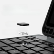 Case + keyboard Galaxy Tab S8+ / Tab S7 +/ Tab S7 FE, NILLKIN Bumper Pen Slot, black