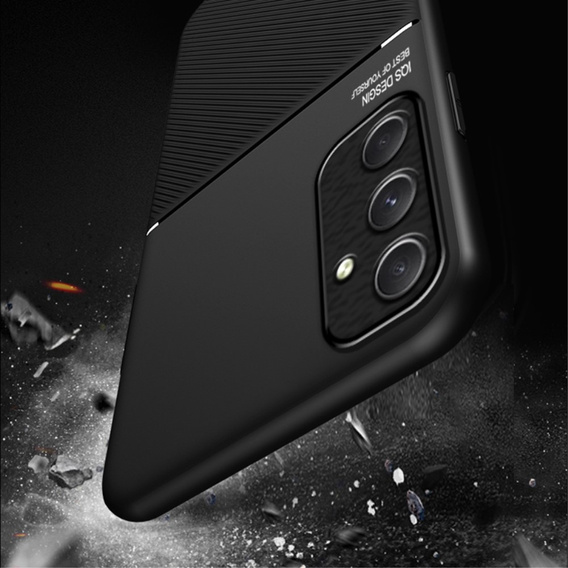 Case for Samsung Galaxy A55 5G, with magnetic grip plate, black