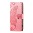 Butterfly flip case for Samsung Galaxy A37 5G, pink