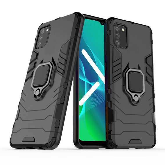 Case for Samsung Galaxy A03s, Kickstand Ring, black
