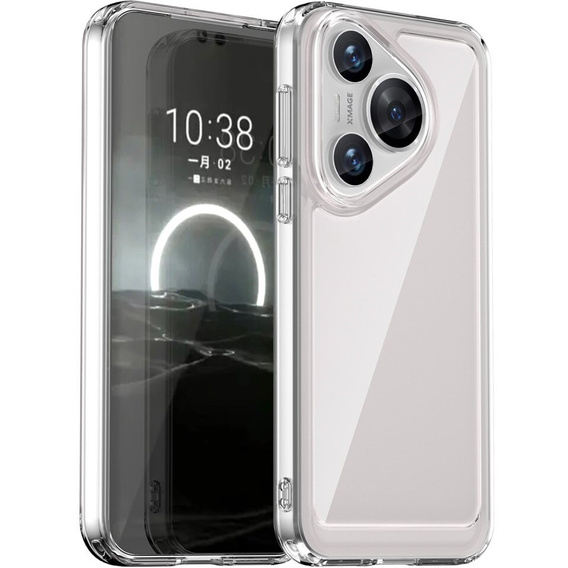 Case for Huawei Pura 70, Fusion Hybrid, transparent