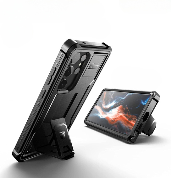 Armored case for Samsung Galaxy S23 Ultra, Dexnor Full Body (Two Frames), black