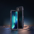 Waterproof case for iPhone 13 Pro Max, Redpepper, for MagSafe, black