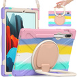 Case for Samsung Galaxy Tab S10 Lite / S10 FE / S9 FE / S9 / S8 / Tab S7, armored rotary 360, colorful