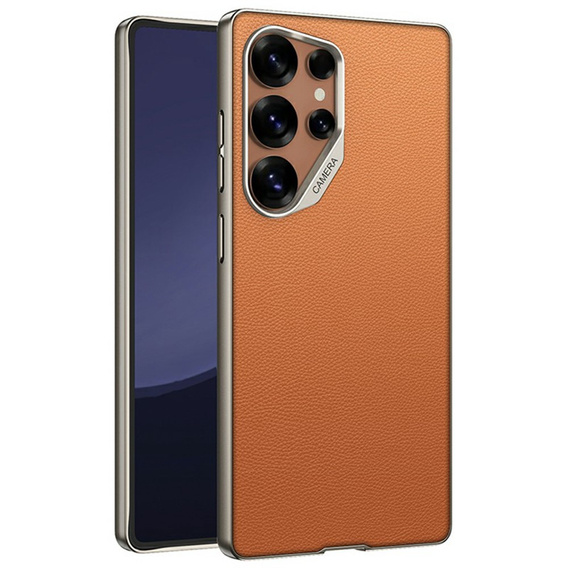 Case for Samsung Galaxy S25 Ultra, GKK Leather, orange