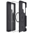Spigen Case for Samsung Galaxy S25 Ultra, Silicone Fit Mag, black + Tempered Glass