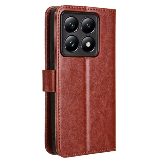 Flip case for Xiaomi 14T Pro, Crazy Horse Wallet, brown