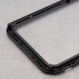 Love Mei Case for iPhone 12, armored with glass, black