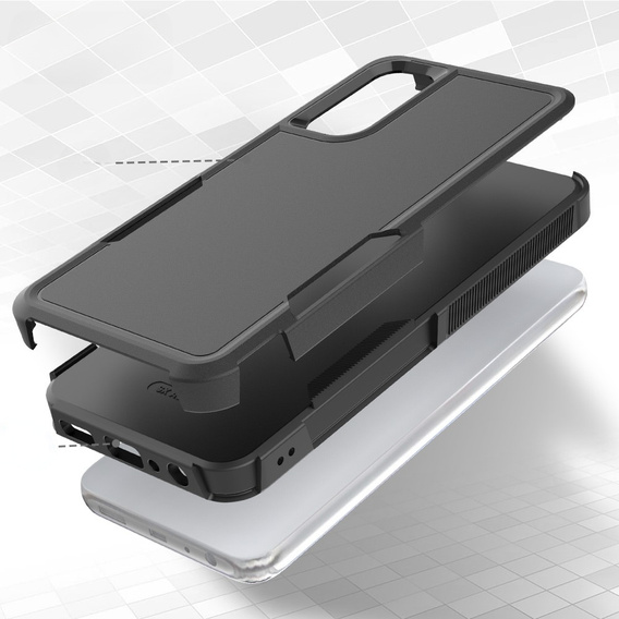 Armored Case for Samsung Galaxy A05s 4G, Dual Shockproof, black