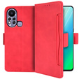Flip case for Infinix Hot 11s, Card Slot, red