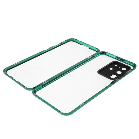 Case for Samsung Galaxy S20 Ultra, Magnetic Dual Glass, green