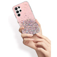 Case for Samsung Galaxy S22 Ultra 5G, Glittery, pink