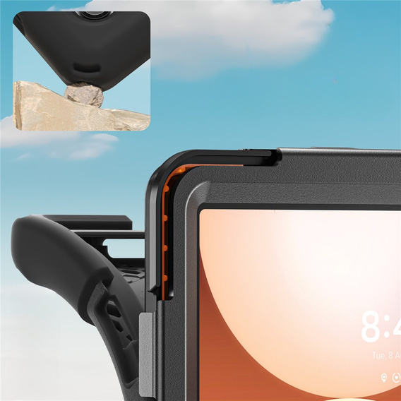 Armoured case with stand and shoulder strap for Samsung Galaxy Tab A11+