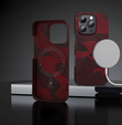 Case for iPhone 16 Pro, Aramid Fiber MagSafe, red