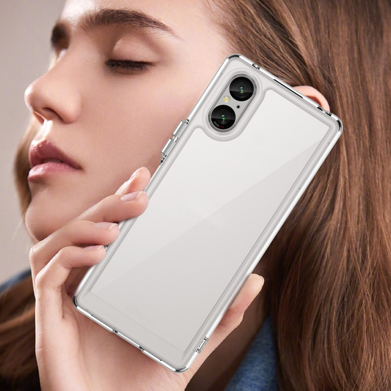 Case for Sony Xperia 5 V, Fusion Hybrid, transparent