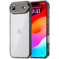 Silicone sleeve for iPhone Air, with hard back, smoky black